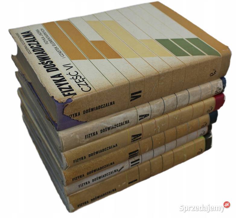 Fizyka doświadczalna 6 tomów Szczeniowski świętokrzyskie Sandomierz