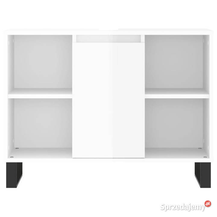 Szafka łazienkowa biała z połyskiem 80x33x60 Warszawa