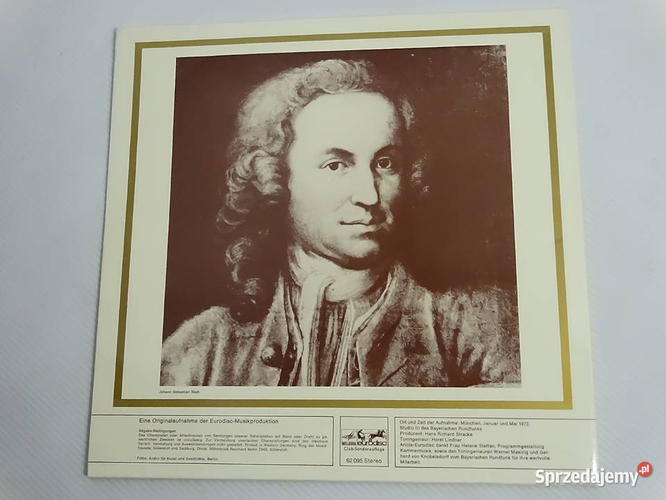 JS Bach Sonaten Fr Violine Und Cembalo 2LP klasyczna lubelskie
