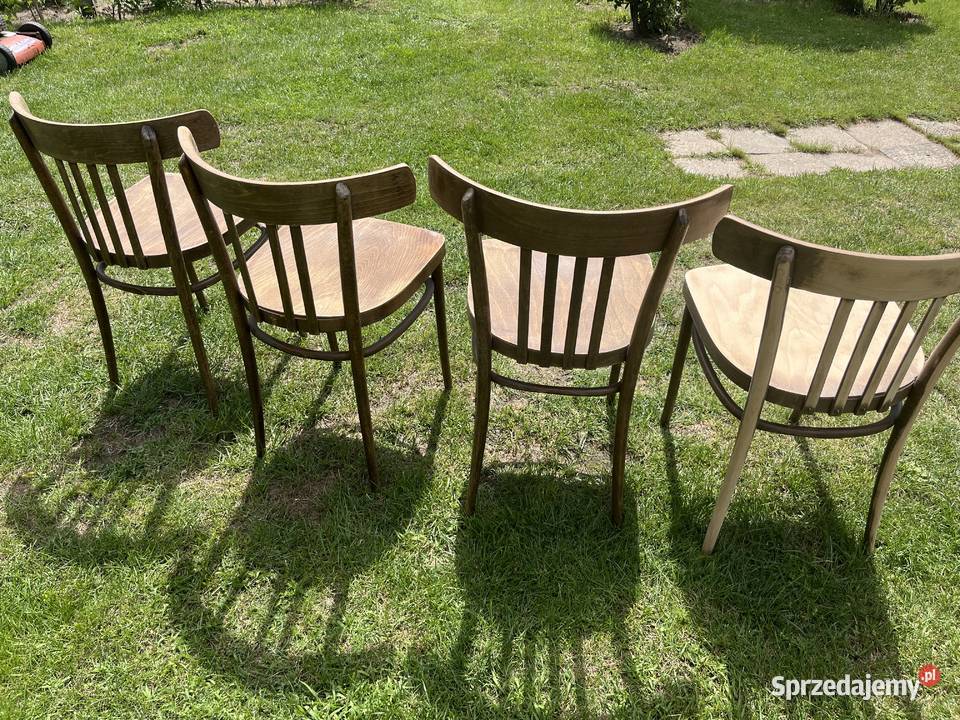 Krzesła thonet prl 4 calosc Śniadówko