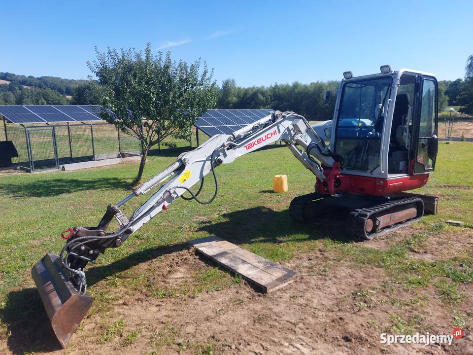 Minikoparka Takeuchi TB230 leasing 28t 2018r podkarpackie Łęki Dolne