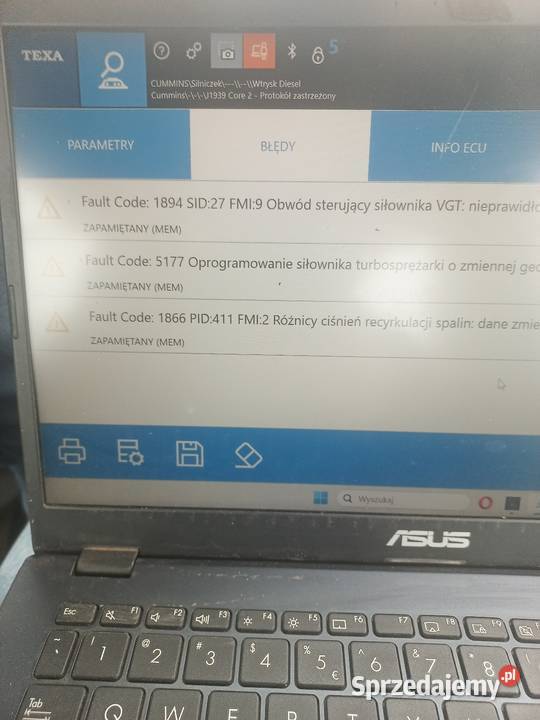 Diagnostyka komputerowa TIR maszyn budowlanych podlaskie Białystok