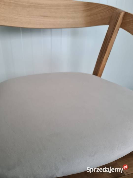 Krzesła dębowe zgiętym oparciem Luzino