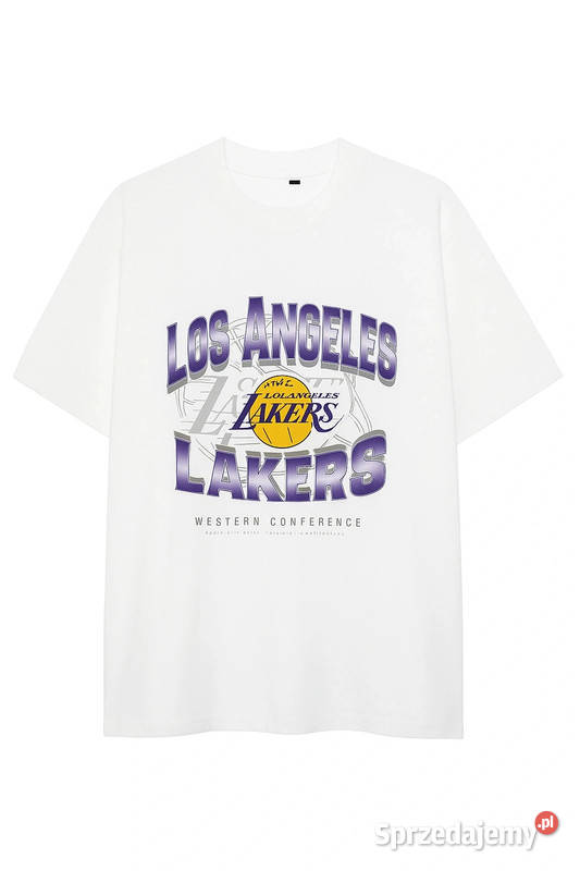 Biała koszula oversize Lakers Nba Warszawa