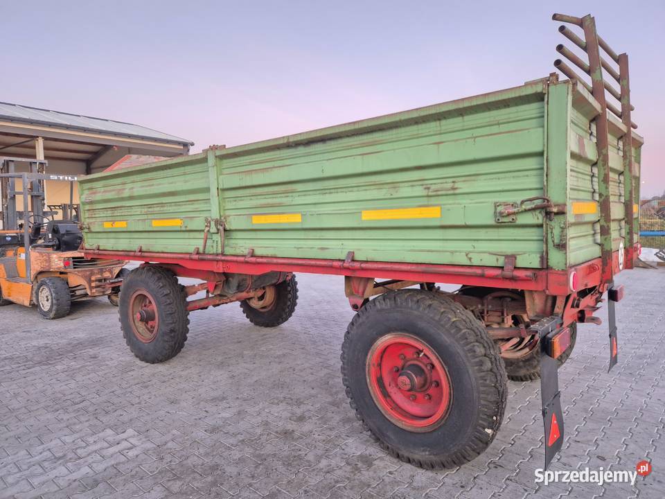 Masywna PRZYCZEPA 230 x 510 x 080m stalowe burty nieuszkodzony Szydłowiec