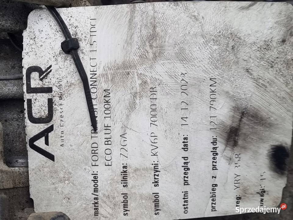 Ford Transit Connect 15 TDCI ECOBLUE SKRZYNIA Rudka