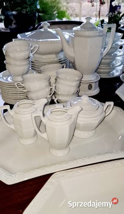 Rosenthal Biała Mariaserwis obiadowy 12osób 99 Nałęczów