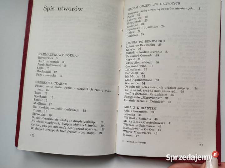 Zbiór poezji Jan Lechoń 1976 twarda świętokrzyskie