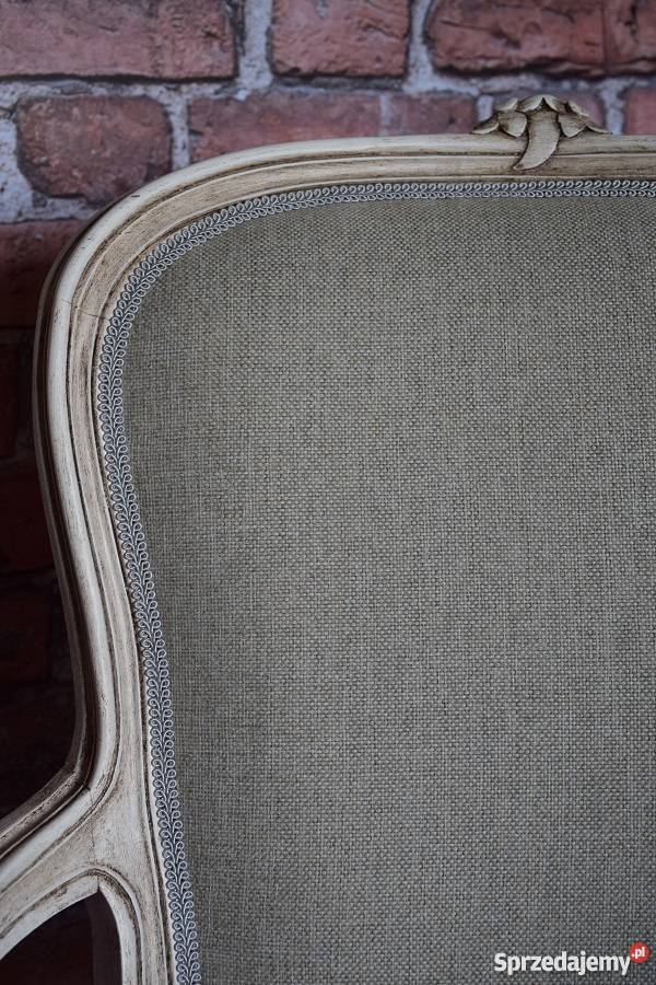 Fotel shabby chic ludwik unikat prowansja Piła