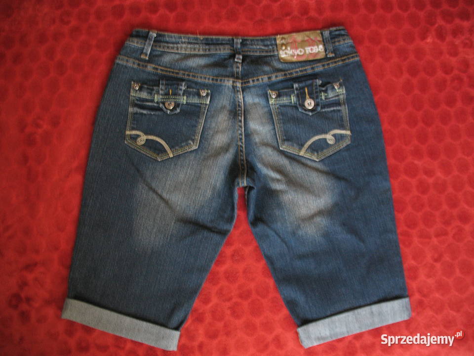 Szorty spodnie bermudy Jeans 40 L biodra 104 niebieski Spodnie Spodnie Siedlce