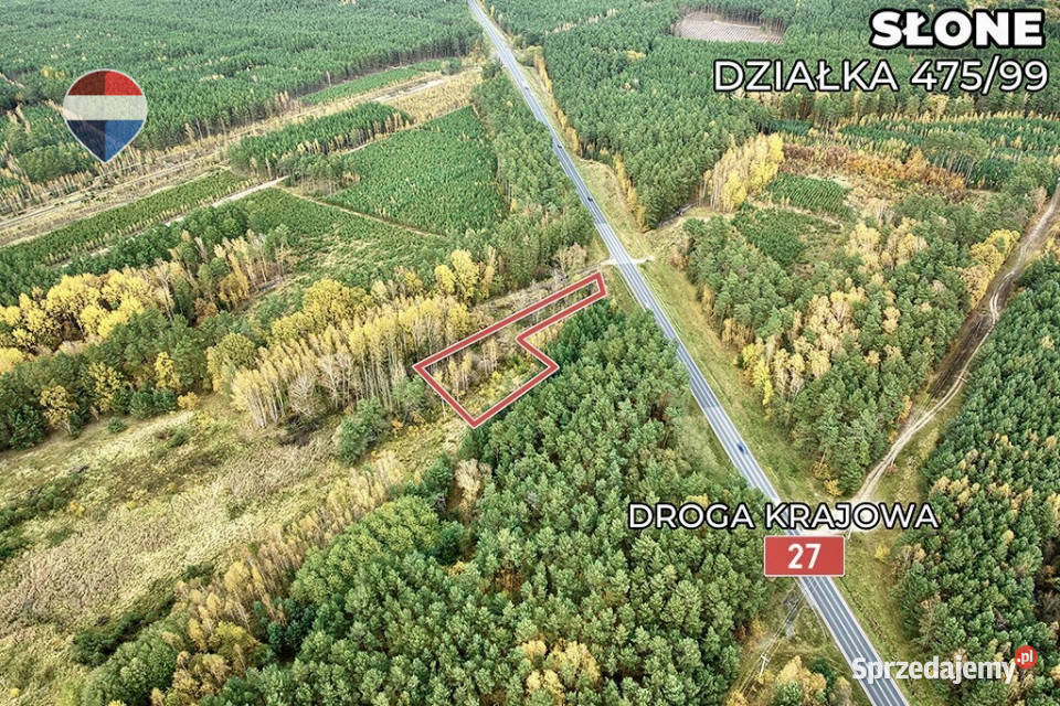Na sprzedaż działka drodze 27 z MPZG Słone