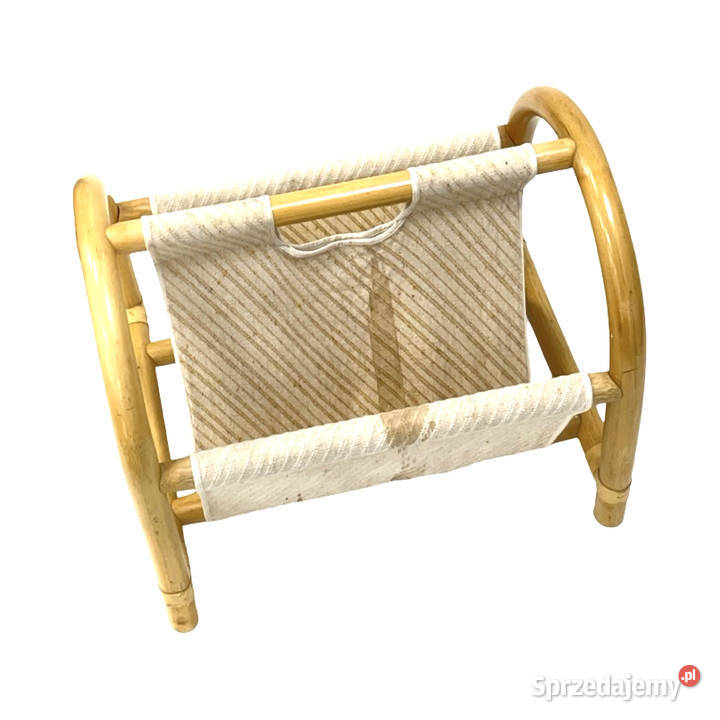 Gazetnik bambusowy vintage styl boho MidCentury Pozostałe Warszawa