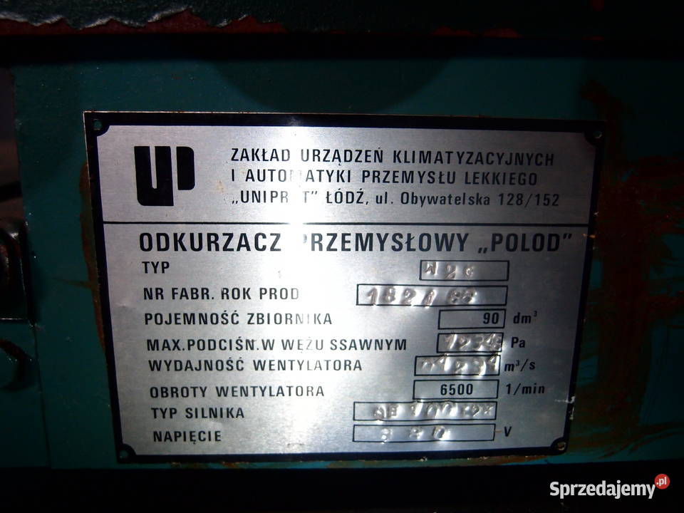 Odkurzacz przemysłowy Gliwent z lat70tych i Łódź