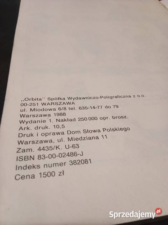 SZNINKIEL ROSIŃSKI VAN HAMME 1988 r Bukowiec