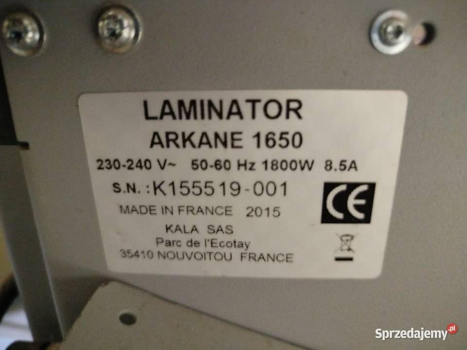 LAMINATOR ROLOWY KALA ARKANE 1650 Dargomyśl