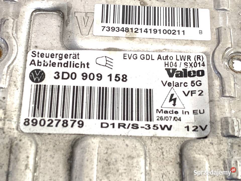 PRZETWORNICA XENON VW TOUAREG 3D0909158 0213 osobowe podkarpackie