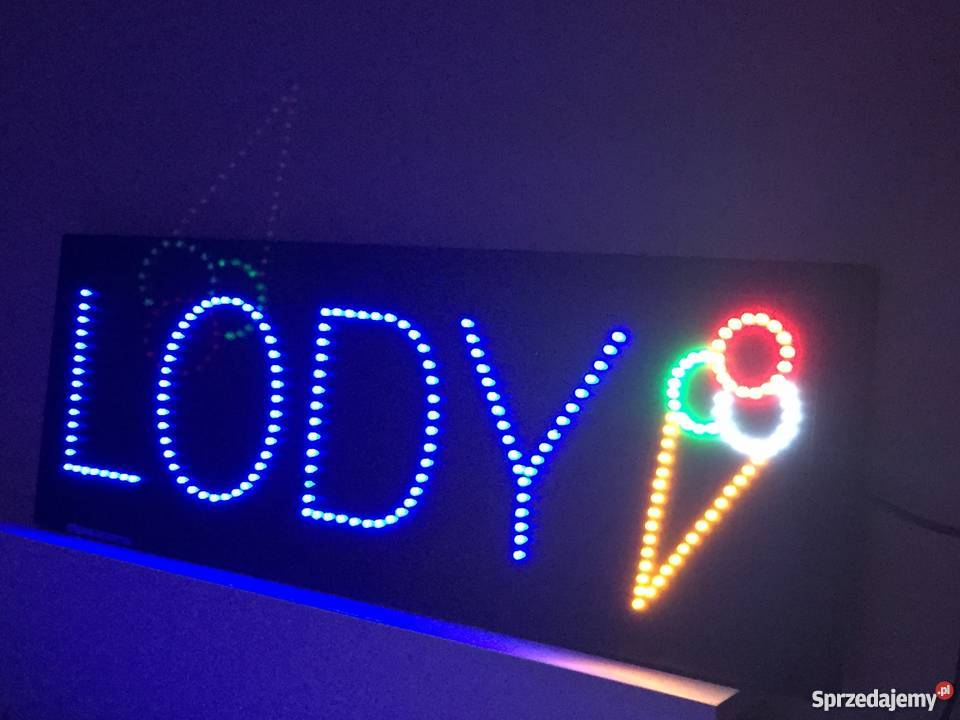 LODY LED reklama diodowa z rożkiem 90x30 NOWA Pomiechówek