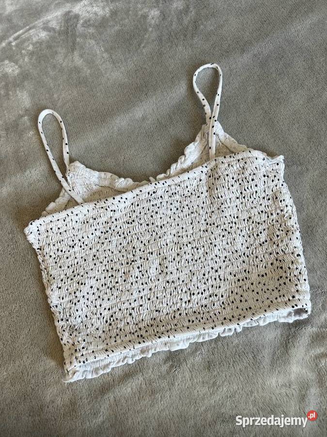 Top bluzka koszulka crop top na ramiączkach Na ramiączkach Topy i koszulki Jasło