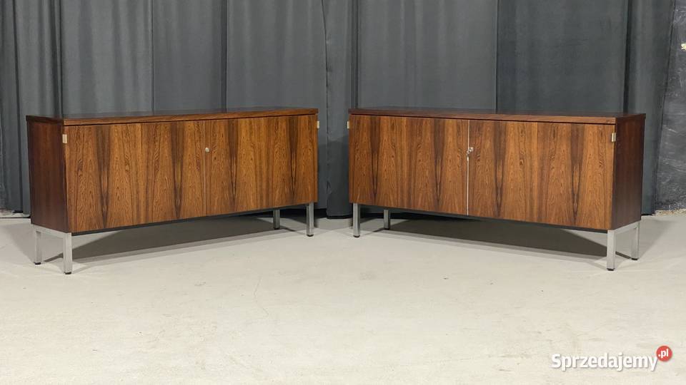 Para modernistycznych sideboardów palisander Meble Budno