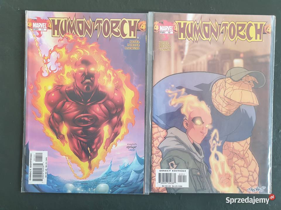 Human Torch 5 komiksów Marvel USA Gdynia sprzedam
