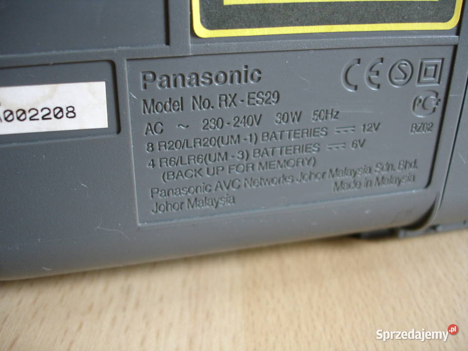 Radiomagnetofon PANASONIC RXES29 Zielona Góra