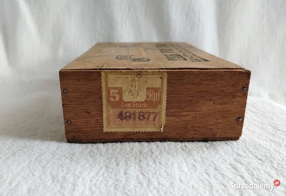 Stare Pudełko Na papierosy III Rzesza Antyki śląskie Cieszyn