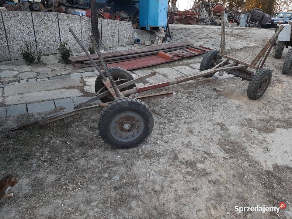 Wóz metalowy z paką do ciągnika c330 sam itp Dębica