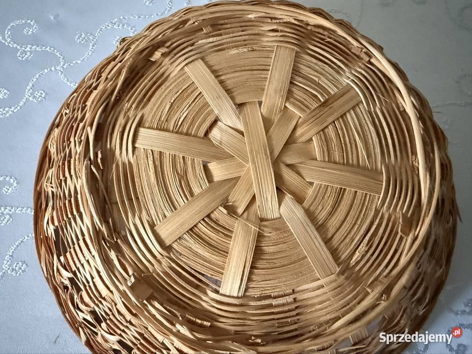 Wiklinowy Koszyk na Pieczywo Ażurowy Dekoracyjny Czerwionka-Leszczyny sprzedam