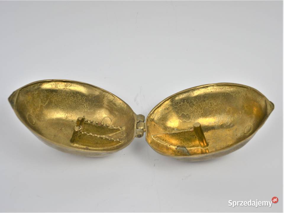 Orzech mosiężny dziadek do orzechów vintage lata Warszawa