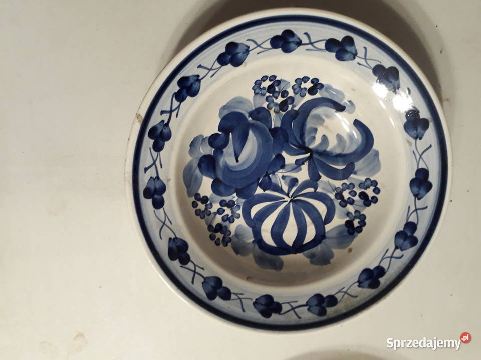 Fajansowy talerz płytka miska 25 średnicy 6 Kraków