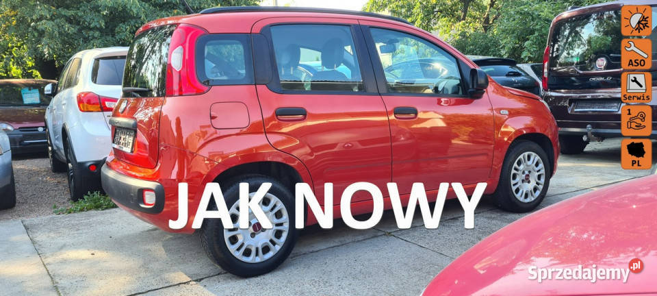 Fiat Panda Krajowy 31 IDEALNY 1właściciel czujnik zmierzchu Skawina