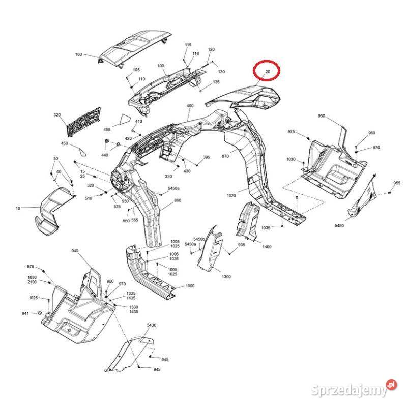 Błotnik prawy przedni Tundra Green BRP CanAm sprzedam