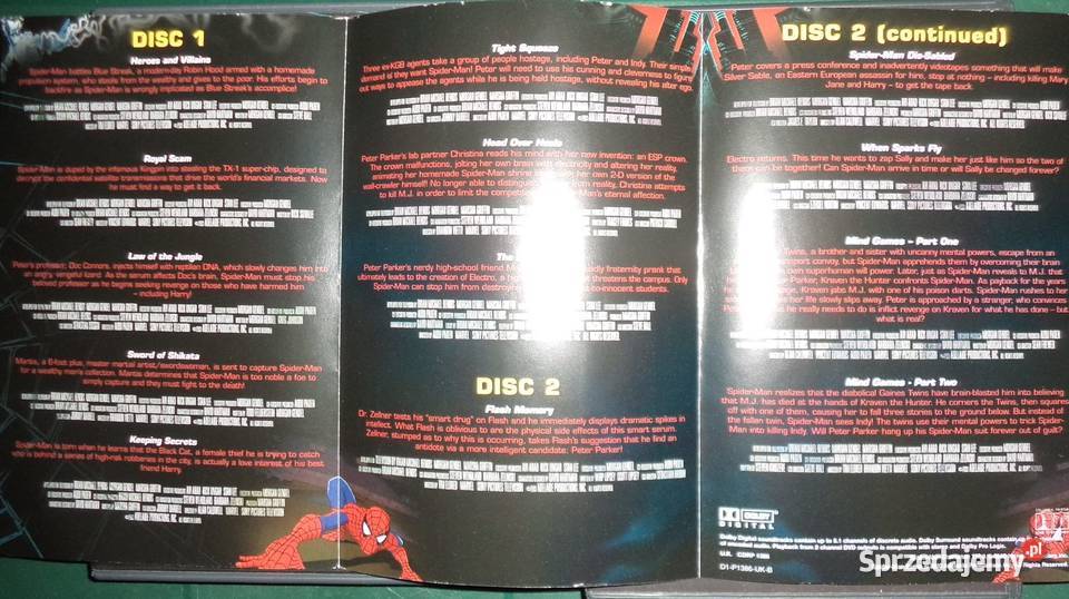 Serial Spiderman The Animated Series 2 płyty DVD Rzeszów