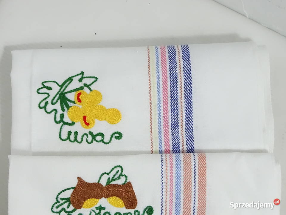Komplet 4 ścierek kuchennych 51x69 100 Bawełna Biłgoraj