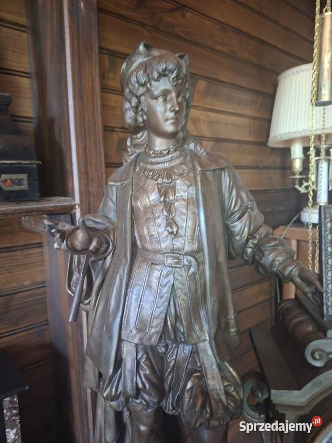 Kominkowy zegar marmurowy francuski stary Rzeszów