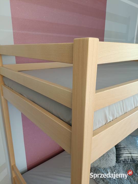 Łóżko piętrowe bukowe lity buk 80x200 Warszawa