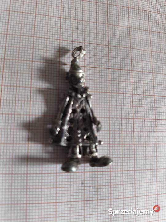 Wisiorek Pajacyk Srebro Vintage srebro Białystok