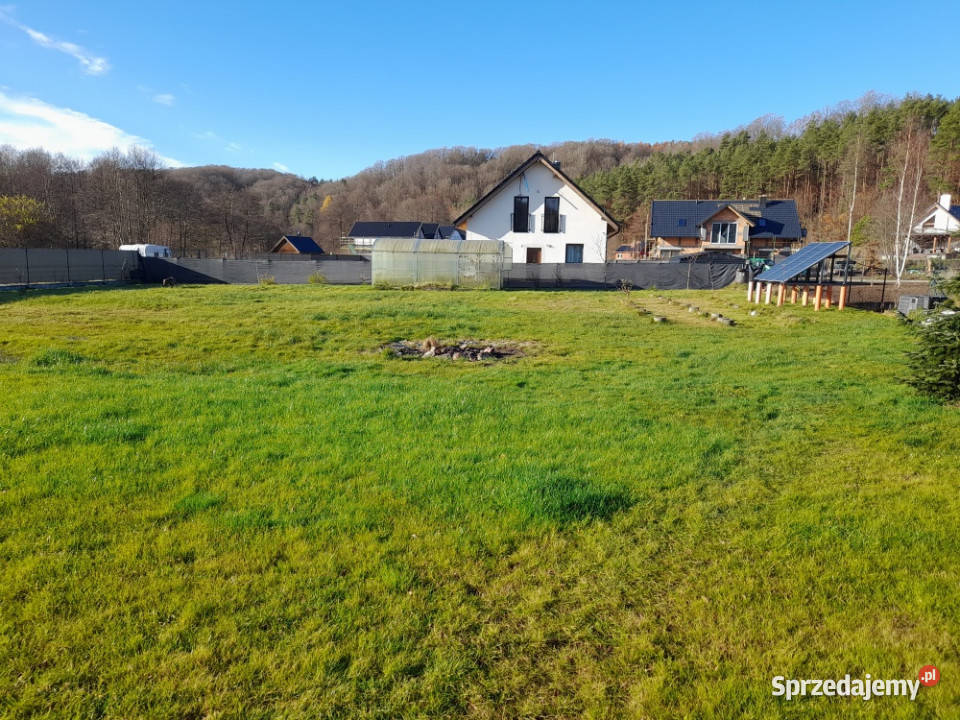 Działka budowlana jeziorem otoczona lasami oaza Klonowo Dolne