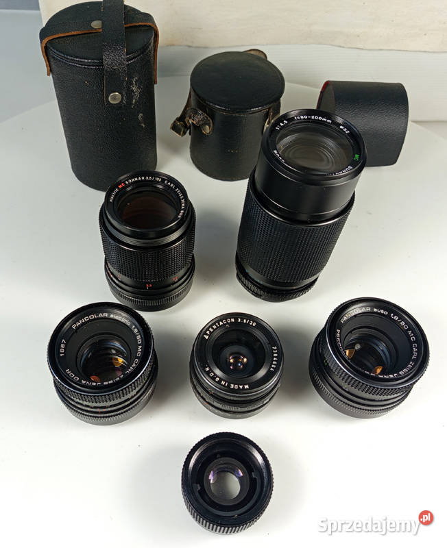 Obiektywy Pancolary Pentacon Sonnar Wrocław sprzedam