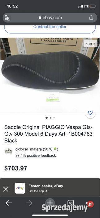 Piaggio Vespa Gts 300 GTV Nowe Oryginalne Poznań