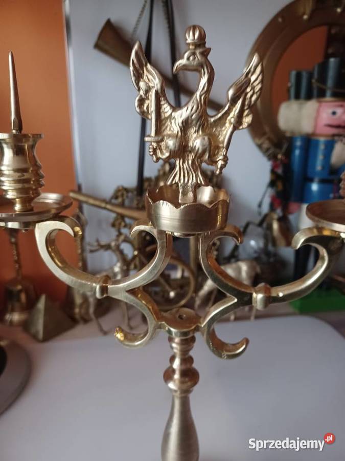 Świecznik Księstwo Warszawskie Mosiądz Poznań