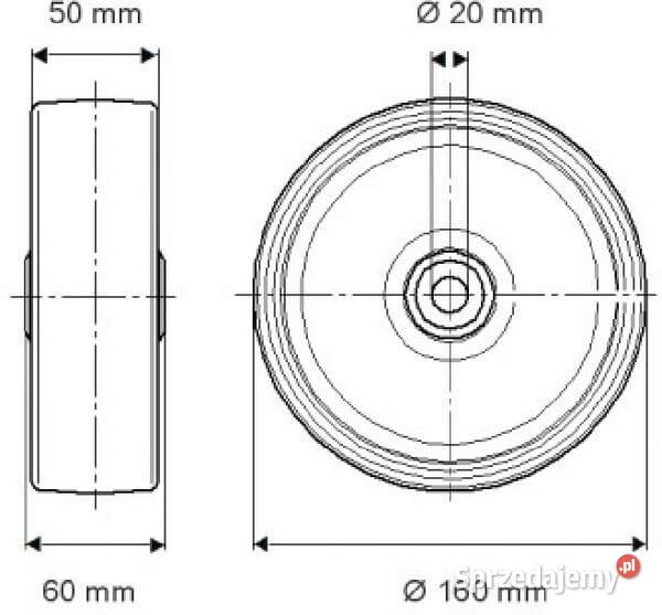 Koło 160 mm IEP160502060 Kamionna sprzedam