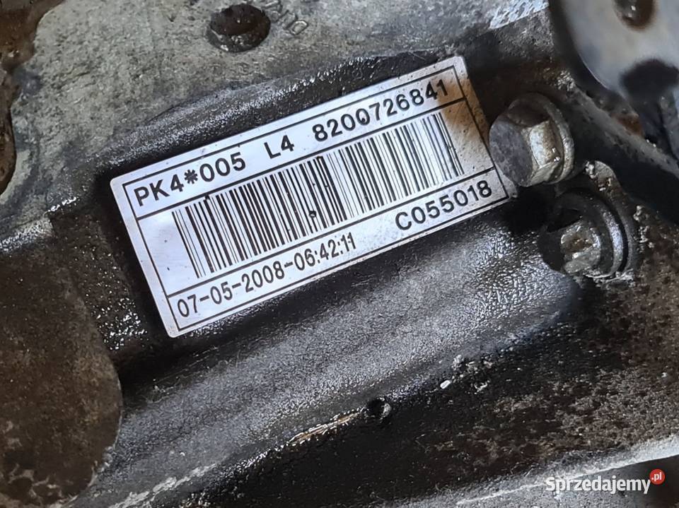 SKRZYNIA BIEGÓW PK4005 RENAULT ESPACE 20 DCI lubelskie Tomaszów Lubelski