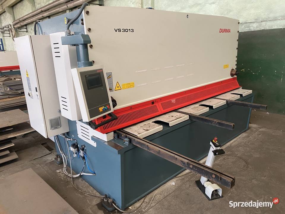 Hydrauliczne nożyce gilotynowe CNC DURMA VS 3013