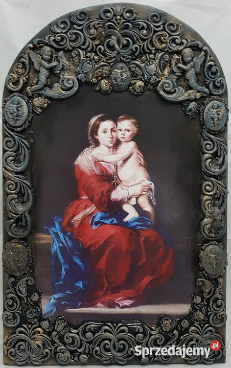 Obraz na desce 10 Madonna z różańcem Bartolome Radom