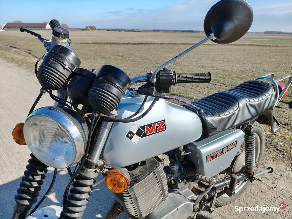 MZ ETZ 250 1985r z dokumentami SPRAWNA pozostałe wielkopolskie Nowe Skalmierzyce sprzedam