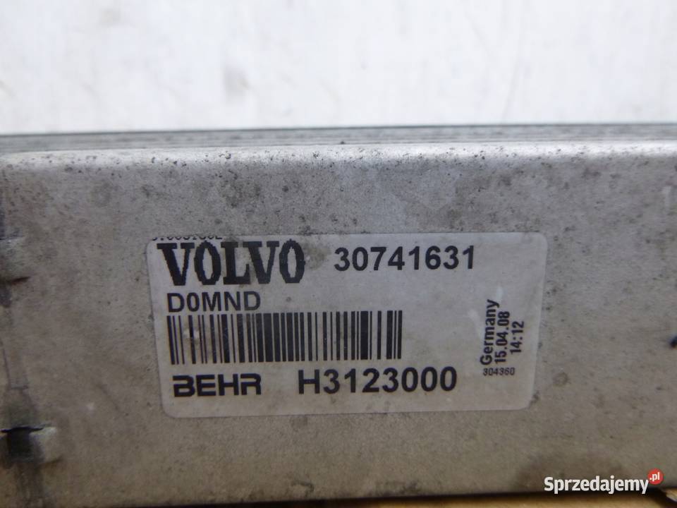 VOLVO C30 S40 V50 D3 D4 D5 INTERCOOLER 30741631 Gorzów Wielkopolski
