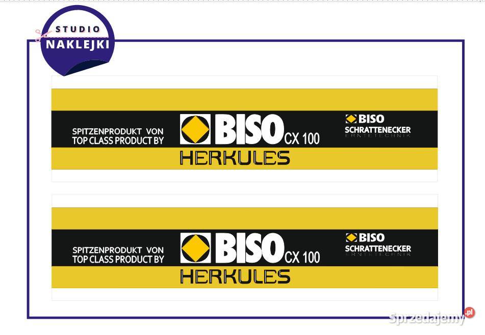 Naklejki BISO cx100 Herkules Nalepki Nalepka śląskie