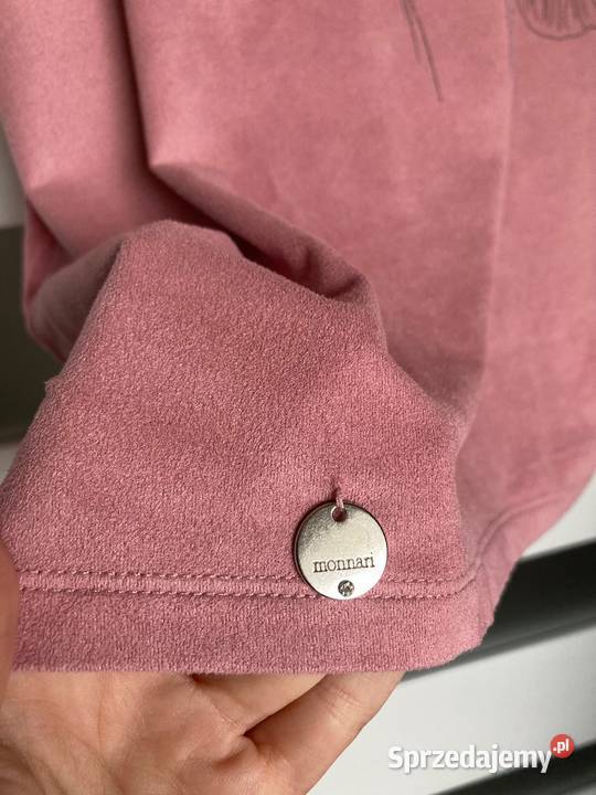 Śliczna koszulka tshirt Monnari pudrowy róż Nisko