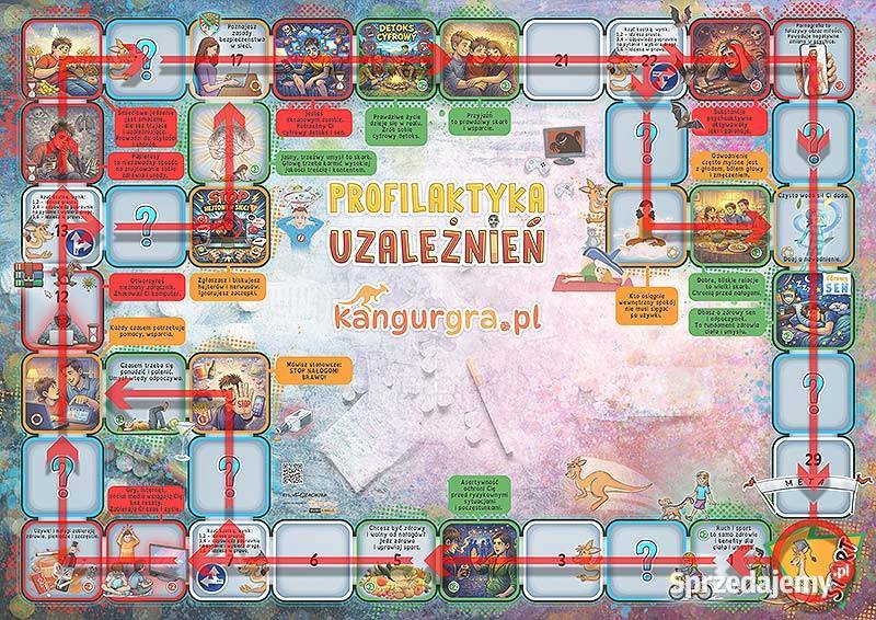 wielka EKO GRA planszowa PROFILAKTYKA UZALEŻNIEŃ Warszawa
